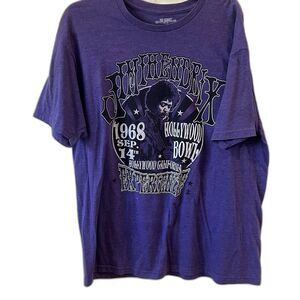Jimi Hendrix T-Shirt Men's Size XL Color Purple 1968 Hollywood Bowl Graphic Tee